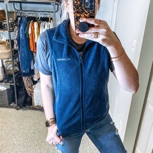 Columbia Navy Fleece Vest